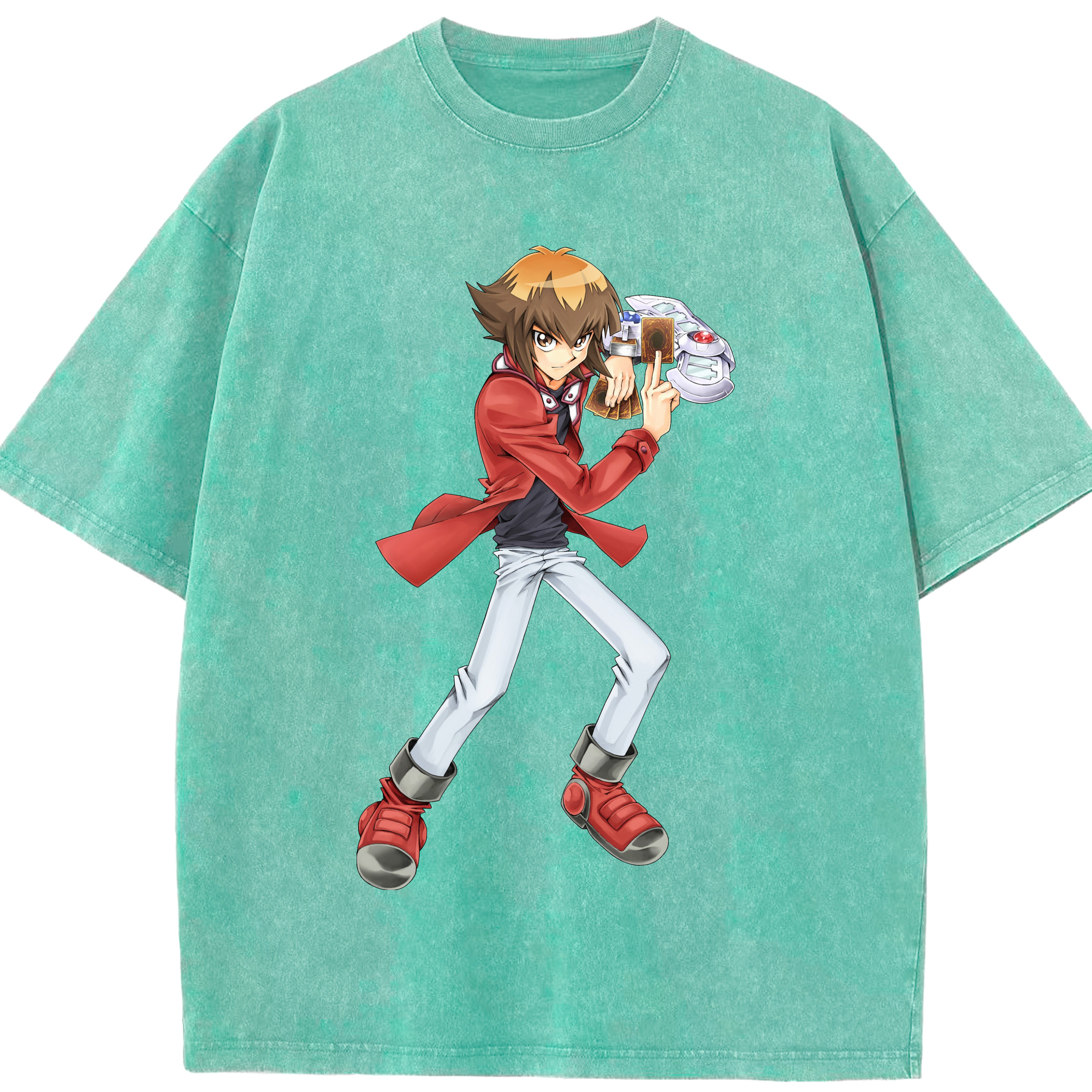 （画像用） 遊☆戯☆王 Yu-Gi-Oh! 綿100% ヴィンテージ風 半袖Tシャツ（フロントプリント）
